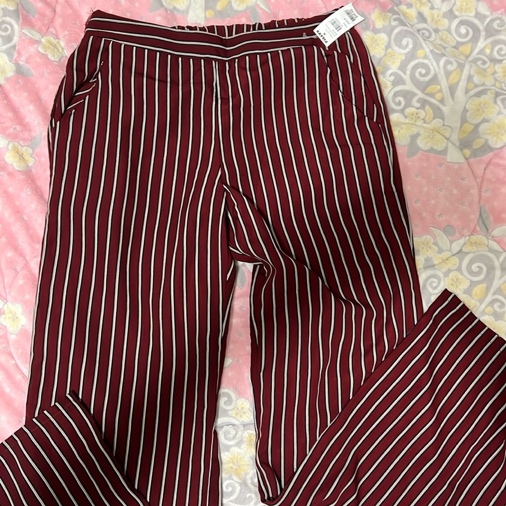 Sky & sparrow stripe leg pants